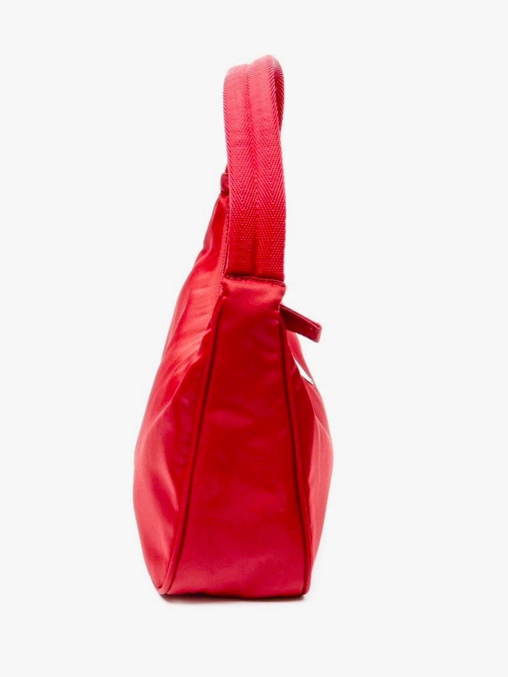 Prada⭐️Tessuto Mini Bag.. Bright Red Nylon Hobo Shoulder Bag - Picture 10 of 16